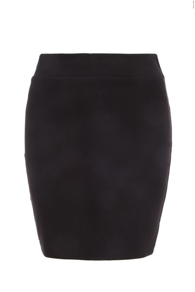Black Stretch Bodycon Mini Skirt